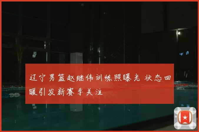 辽宁男篮赵继伟训练照曝光 状态回暖引发新赛季关注